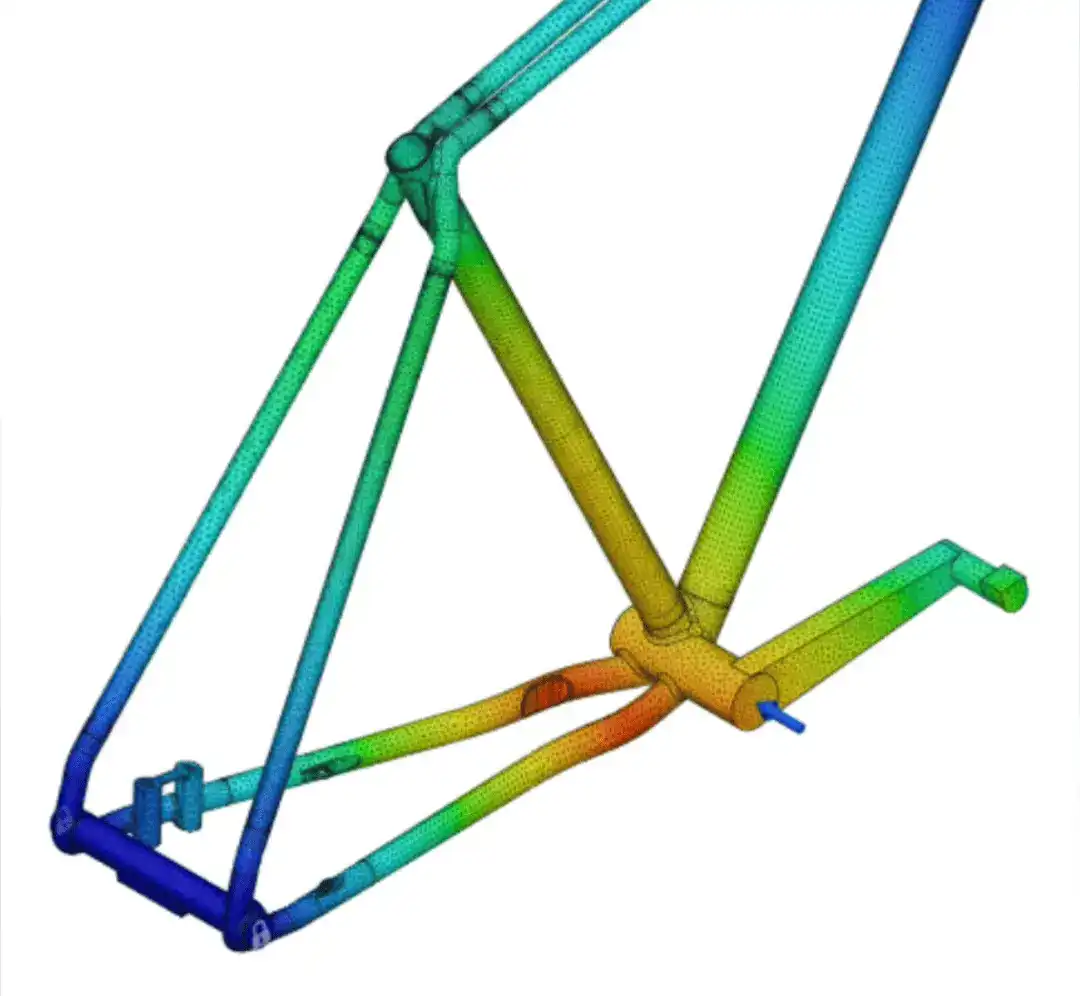 FEA stress analysis of the Project_D prototype bicycle frame