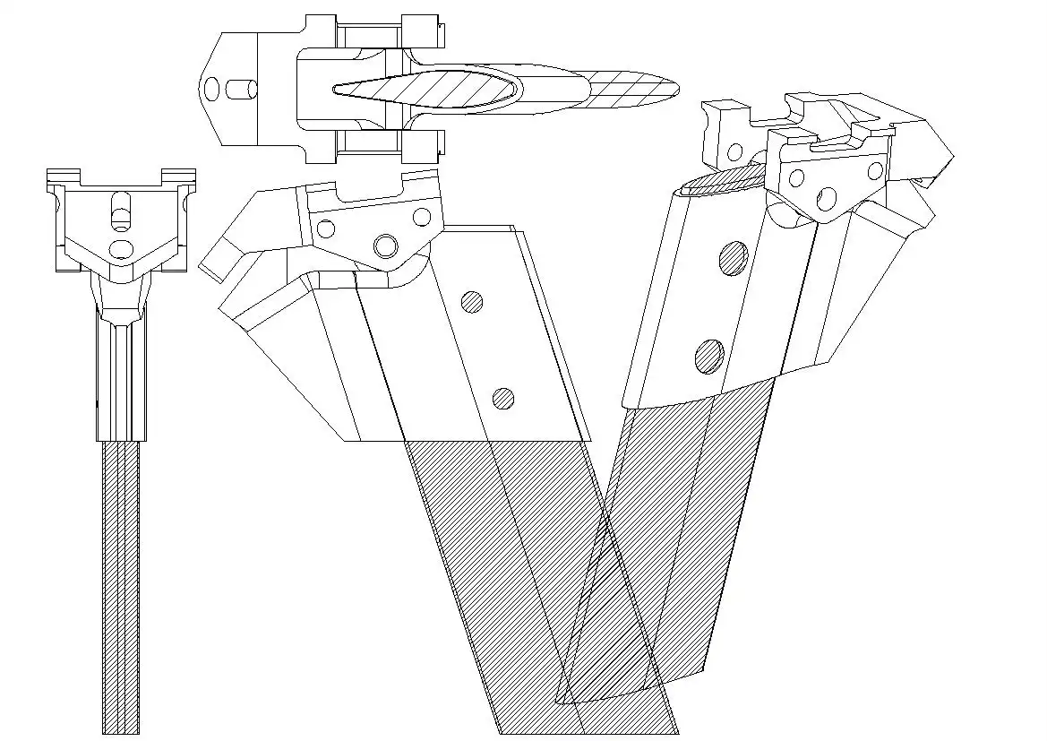 CAD drawing of the redesigned one-piece Lotus 110 saddle clamp
