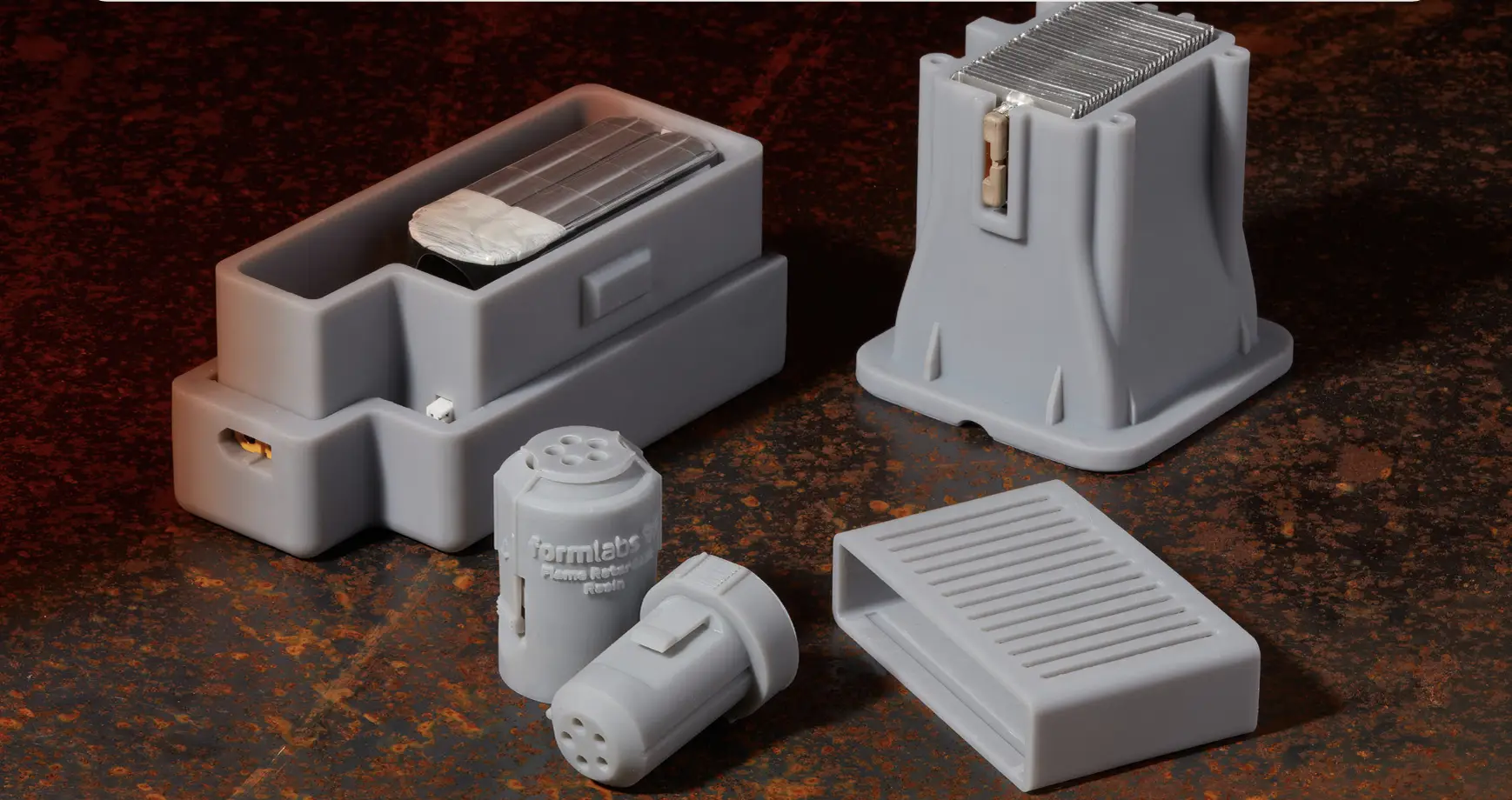 Formlabs Flame Retardant Resin parts in functional applications