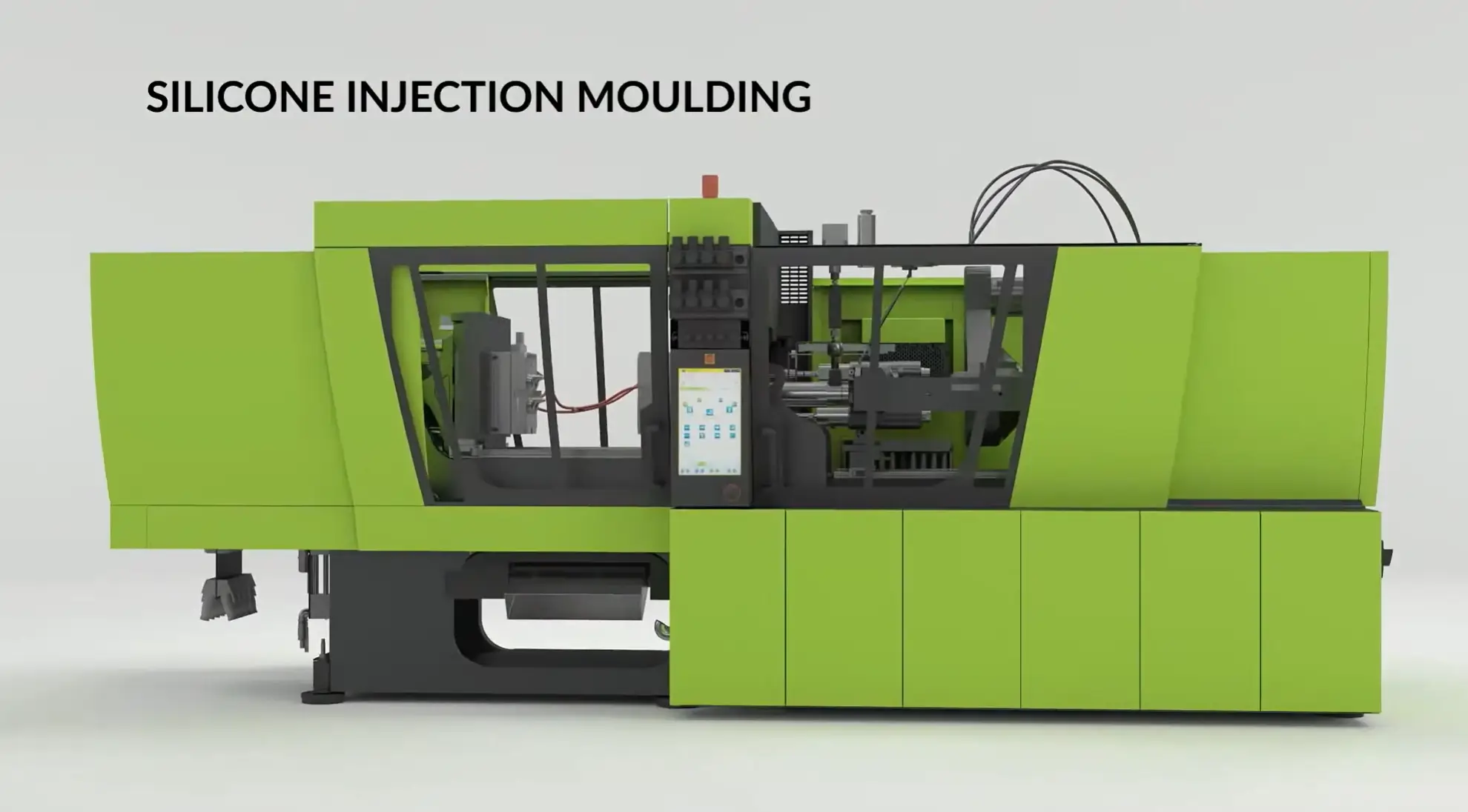 Liquid silicone injection molding process